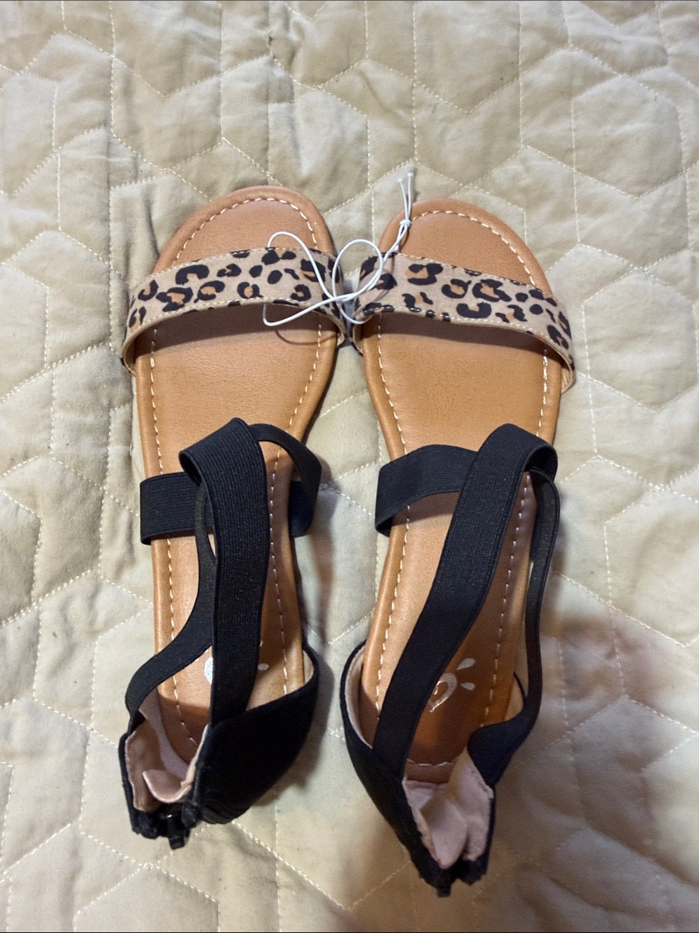 Leopard sandals size 8 NWT